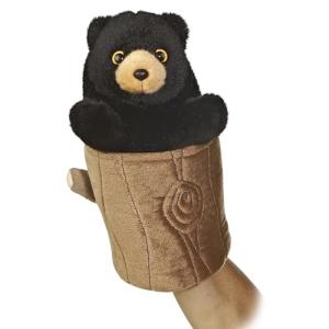 Aurora Interactive Black Bear Hand Puppet 11 Inches
