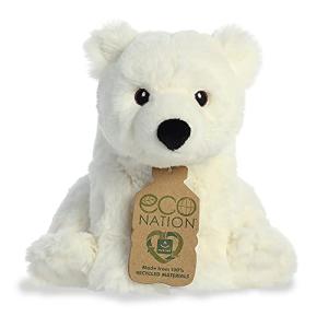 Eco-Friendly Polar Bear Stuffed Animal - 7.5 Inches