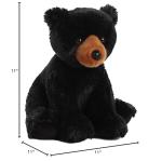Aurora® Cozy Black Bear Stuffed Animal - 14 Inches