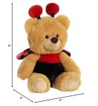 Aurora Vibrant Spring Ladybug Bear Stuffed Animal