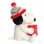 Snoopy Winter Hat Plush with Mug - 12 Inches