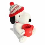 Snoopy Winter Hat Plush with Mug - 12 Inches