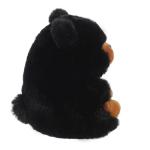 Aurora Festive Rolly Pet Blizzard Black Bear Plush
