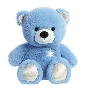 Aurora Holiday Azure Bear Stuffed Animal 8.5