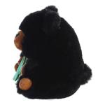 Aurora Festive Rolly Pet Blizzard Black Bear Plush