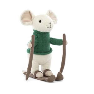 Jellycat Merry Mouse on Skis