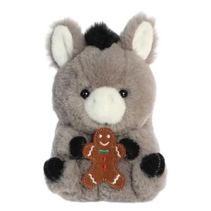 Aurora Festive Rolly Pet Denver Donkey Plush 5