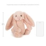 Bashful Blush Bunny Plush Stuffed Animal, 12 inches