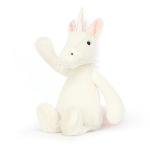Medium Jellycat Bashful Unicorn Plush Toy, 12