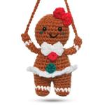 Gingerbread Girl Crochet Plushie - Perfect Gift