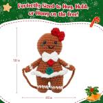 Gingerbread Girl Crochet Plushie - Perfect Gift