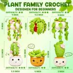 Magimuse Beginner Amigurumi Crochet Kit with Plants