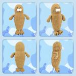 Beginner Amigurumi Crochet Kit - Hugging Seal Plushie