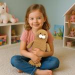 Beginner Amigurumi Crochet Kit - Hugging Seal Plushie