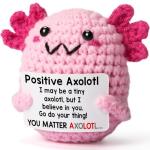 Mini Handmade Crochet Axolotl Plush Gift