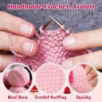 Mini Handmade Crochet Axolotl Plush Gift