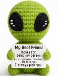 Cute Crochet Alien Plush Toy for Friends