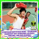 Cute Crochet Alien Plush Toy for Friends