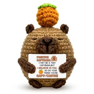Funny Crochet Capybara Plush Toy Gift for Xmas