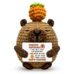 Funny Crochet Capybara Plush Toy Gift for Xmas