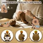 Funny Crochet Capybara Plush Toy Gift for Xmas
