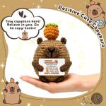 Funny Crochet Capybara Plush Toy Gift for Xmas
