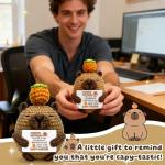 Funny Crochet Capybara Plush Toy Gift for Xmas