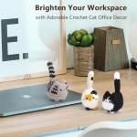 Cute Crochet Cat Plushies - Set of 3