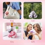 Soft Plush Bunny Keychain with Wish Card