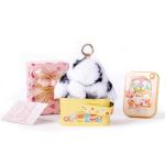 Soft Plush Bunny Keychain with Wish Card