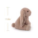 Apricot Lamb Cocoa Brown Bunny Plush Toy 7.9”