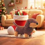 Soft Apricot Lamb Henry Dachshund Plush Toy