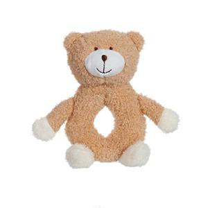 Apricot Lamb Baby Rattle Plush Lovey Bear