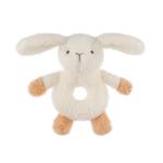 Cute Apricot Lamb Baby Bunny Rattle Plush Toy