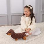 Soft Apricot Lamb Henry Dachshund Plush Toy