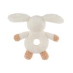 Cute Apricot Lamb Baby Bunny Rattle Plush Toy