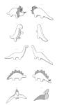 Plush Dinosaur Sewing Pattern Packet, Design S9585