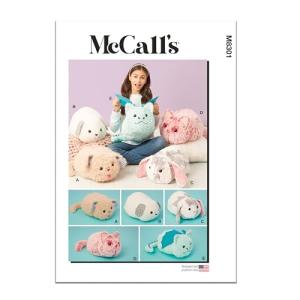 McCall's Plushie Pets Sewing Pattern B6901