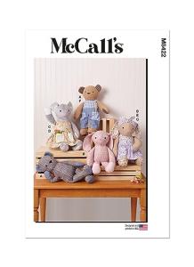 Plush Bear, Bunny, and Mouse Sewing Pattern Kit