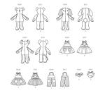Plush Bear, Bunny, and Mouse Sewing Pattern Kit