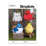 Easy Plush Birds Sewing Pattern - One Size