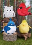 Easy Plush Birds Sewing Pattern - One Size