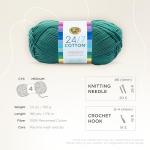 Jade Lion Brand 24/7 Cotton Yarn for Crafts