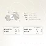 Dusty Pink Velvety-Soft Yarn for Knitting