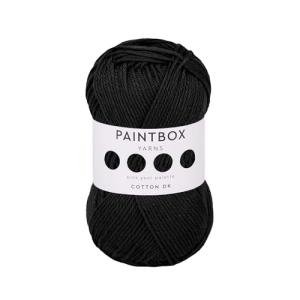 Soft Cotton DK Yarn in Pure Black