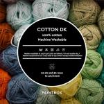 Soft Cotton DK Yarn in Pure Black