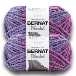 Bernat Blanket Yarn Purple Sunset 2 Pack