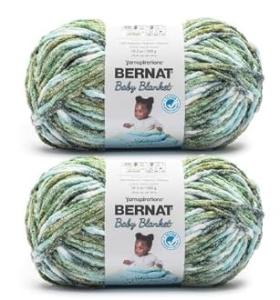 Bernat Baby Blanket Yarn - Mossy Path Color