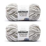 Bernat Forever Fleece Latte Yarn - 2 Pack
