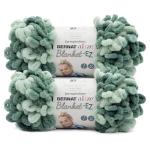 Bernat Alize Jumbo Blanket Yarn - Hedge Green 2 Pack
